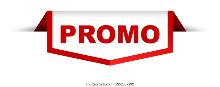red and white banner promo
