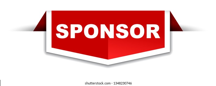 red and white banner sponsor