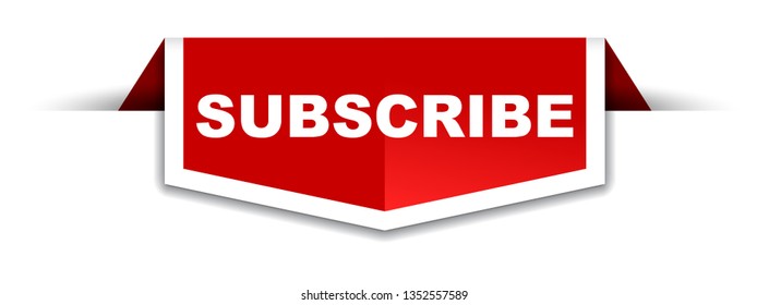 red and white banner subscribe