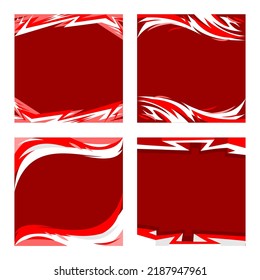 red and white. banner. template. brochure. flyer. pamflet. indonesian independence day.design