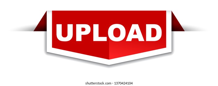 red and white banner upload