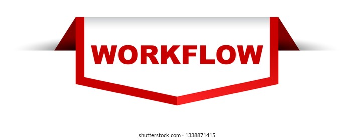 red and white banner workflow