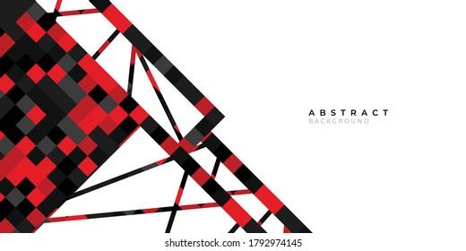Red white black background with abstract wave spiral modern element for banner, presentation design and flyer