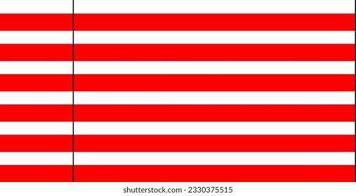Red and white blank text column