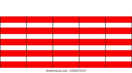 Columna de texto en blanco y rojo