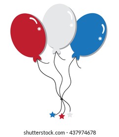 Red White and Blue Balloons