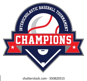Red, white and blue, baseball graphic