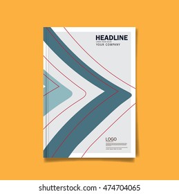 Red, white and blue Business brochure cover template. cover design annual report, flyer, leaflet, poster. Geometric Abstract background vector EPS 10