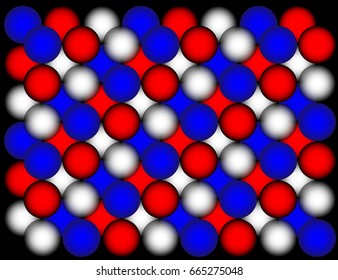 Red white and blue circle 