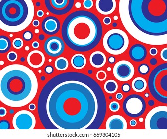 Red, White and Blue Circles