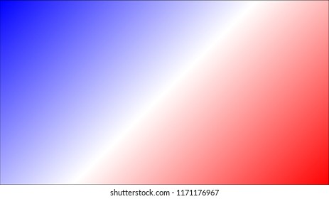 Red, white and blue patriotic gradient mesh vector background with copy space