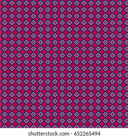 red white blue small geometric pattern