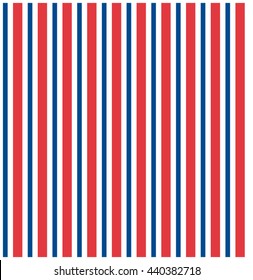 Red, White And Blue Stripe Seamless Pattern.