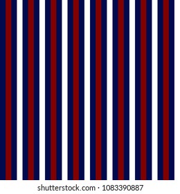 Red, White, and Blue Stripes Seamless Pattern - Vertical red, white, and navy blue stripes seamless pattern