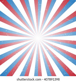 red white and blue stripes, Sunburst, StarBurst