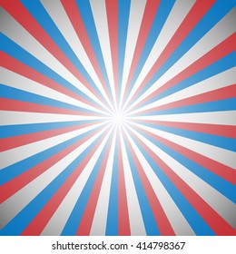 Red White Blue Stripes Sunburst Star Stock Vector (Royalty Free ...