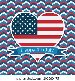 red white and blue usa fourth of july decoration with transparencies