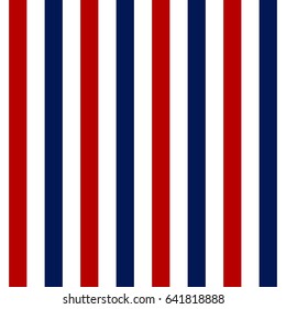 Red white blue vertical seamless stripes 