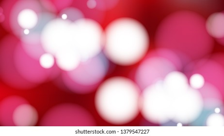 Red and White Blurred Lights Background Design
