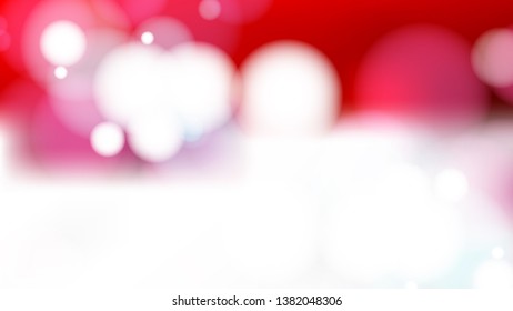 Red and White Blurry Lights Background
