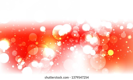 Red and White Bokeh Lights Background