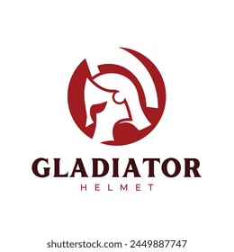 Red White Bold Gladiator Logo