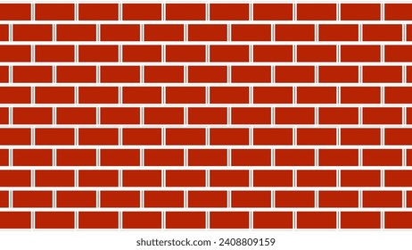 Red and white brick wall background