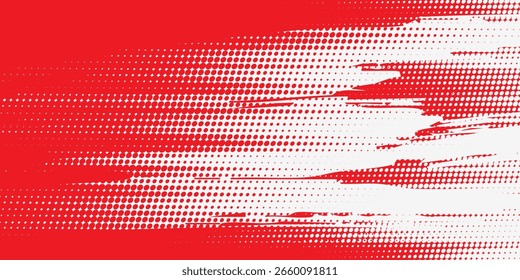 red and white brush wrap car sticker pattern abstract banner sporty lines red and white color combination grunge brush modern pattern racing motorsport vector design.	
