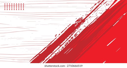red and white brush wrap car sticker pattern abstract banner sporty lines red and white color combination grunge brush.
