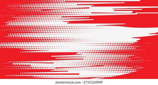 rot und weiß Pinsel Wrap Auto Aufkleber Muster abstrakte Banner sportliche Linien rot und weiß Farbkombination Grunge Pinsel modernes Muster Renn Motorsport Vektordesign.	