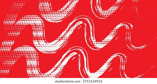 vermelho e branco escova envoltório carro adesivo padrão abstrato banner esportivo linhas cor vermelha e branca combinação grunge escova moderno padrão automobilista design vetor.	