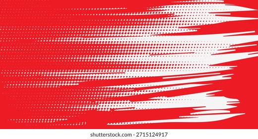 rot und weiß Pinsel Wrap Auto Aufkleber Muster abstrakte Banner sportliche Linien rot und weiß Farbkombination Grunge Pinsel modernes Muster Renn Motorsport Vektordesign.	