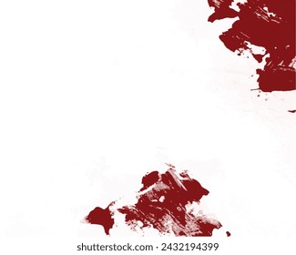 Red and white brushed red grunge background. vintage grunge white paper texture. Dirty worn overlay distressed. Dust asphalt textured cracks and scratched. Marbel textured artistic aquarelle paint