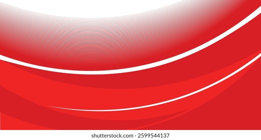 red and white business wave banner background. overlapping vector wave background eps10.