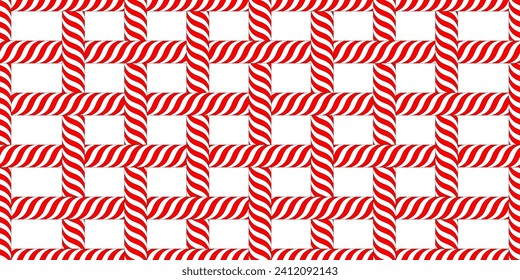 red white Candy cane  seamless pattern