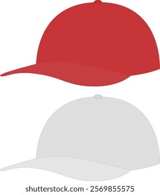 Red and white caps for P.E. classes