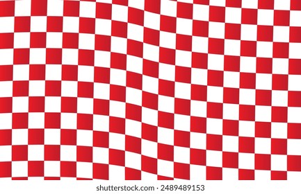 Red and white checker pattern background, Racing flag