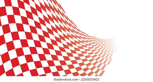 Red and white checkered background. Template for poster design. svg