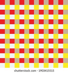 red and white checkered pattern