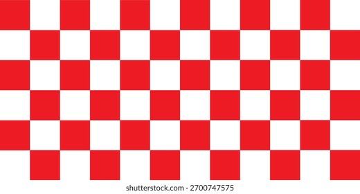 red and white checkered pattern, Checkerboard seamless pattern