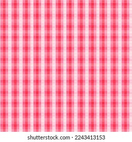 Red and white checkered tablecloth