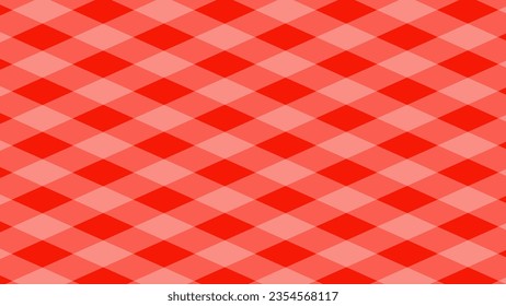 red and white checkered tablecloth