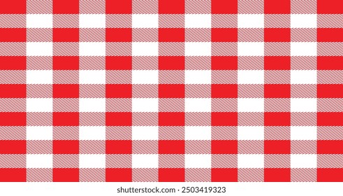 rot-weiß karierte Tischdecke