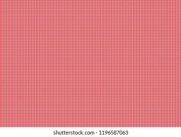 Red and white checkered tablecloth banner.Texture for : plaid, tablecloths, clothes, shirts, dresses, paper, bedding, blankets, quilts and other textile products. Vector illustration.