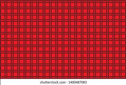 Red and white checkered tablecloth banner.Texture for : plaid, tablecloths, clothes, shirts, dresses, paper, bedding, quilts and other textile products. Vector illustration.