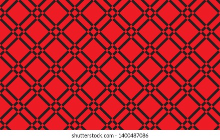 Red and white checkered tablecloth banner.Texture for : plaid, tablecloths, clothes, shirts, dresses, paper, bedding, quilts and other textile products. Vector illustration.