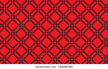 Red and white checkered tablecloth banner.Texture for : plaid, tablecloths, clothes, shirts, dresses, paper, bedding, quilts and other textile products. Vector illustration.