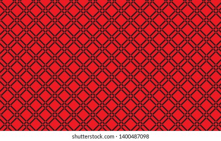 Red and white checkered tablecloth banner.Texture for : plaid, tablecloths, clothes, shirts, dresses, paper, bedding, quilts and other textile products. Vector illustration.