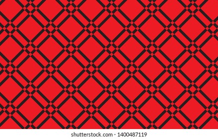 Red and white checkered tablecloth banner.Texture for : plaid, tablecloths, clothes, shirts, dresses, paper, bedding, quilts and other textile products. Vector illustration.