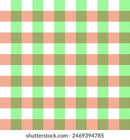 Red and white checkered tablecloth fabric texture for picnic table setting